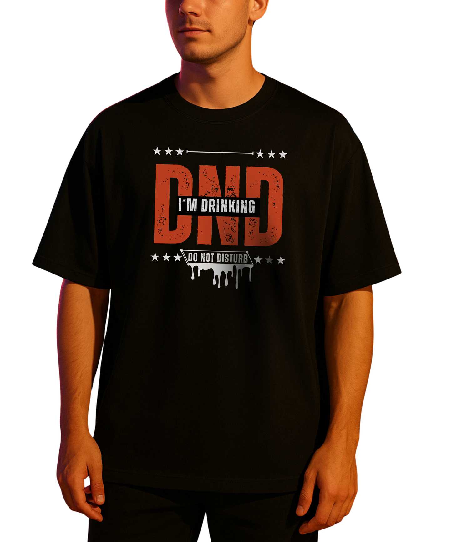 DND I´m Drinking Party Festival Oversized Shirt