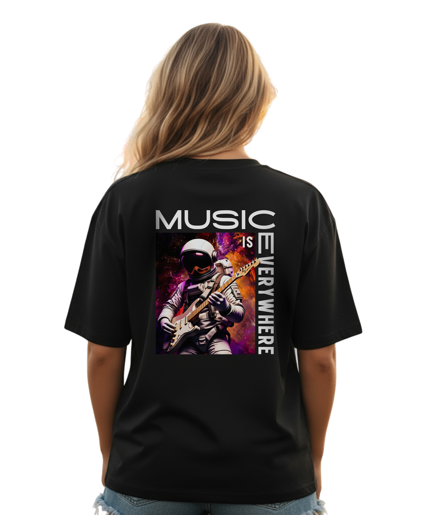 Music is Everywhere Party Festival Streetwear  Oversized Shirt
