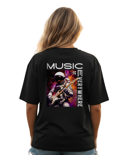 Music is Everywhere Party Festival Streetwear  Oversized Shirt